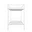 Lit superposé simple en métal avec structure en acier robuste et design polyvalent, idéal pour les chambres modernes et peu encombrantes-1784307102