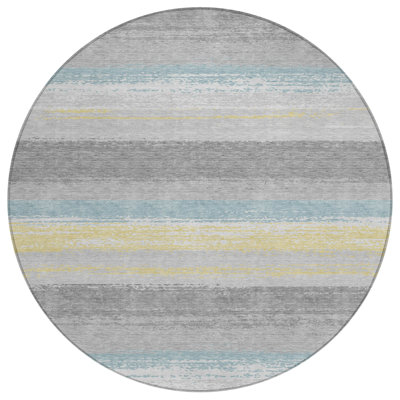 Machine Washable Indoor/Outdoor Chantille ACN2707 Stripes Rug
