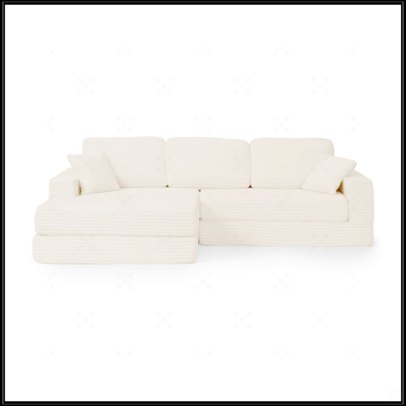 Siège du canapé gauche, Beige