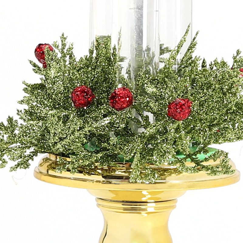 Unscented Taper Candle with Plastic Holder