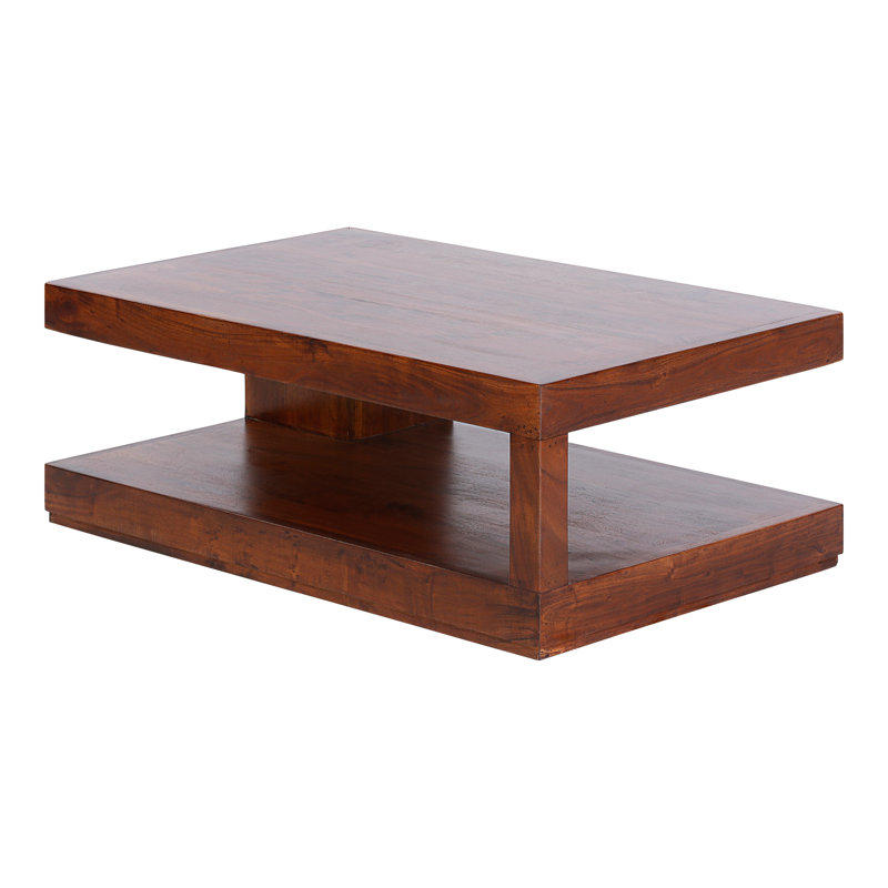 Holstein Solid Wood Solid Coffee Table, Dark brown