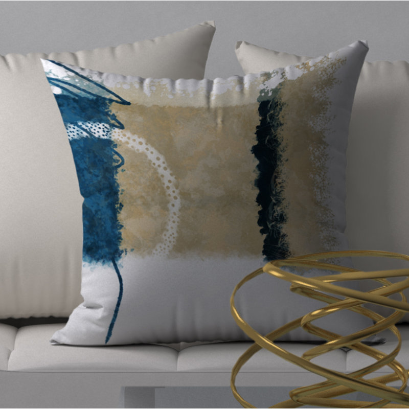 Housse de coussin carrée de renommée Munchy, 18 po x 18 po