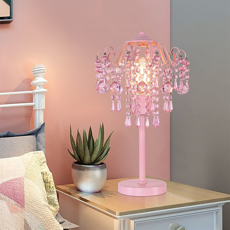 Lampe fantaisie en métal Revell, Rose, H 20,39 po x l 11,81 po x P 1,18 po
