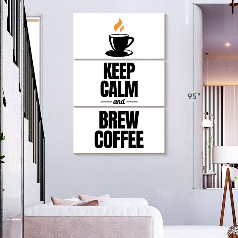 Tergel Coffee Quote, 74" H x 48" W