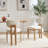 Wooden Dining Chairs Set Of 2, Modern Fabric Upholstered Chairs For Kitchen And Dining Room, Ideal For Farmhouse Decor-120214089