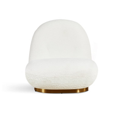 Méridienne Leif White Plush Glam