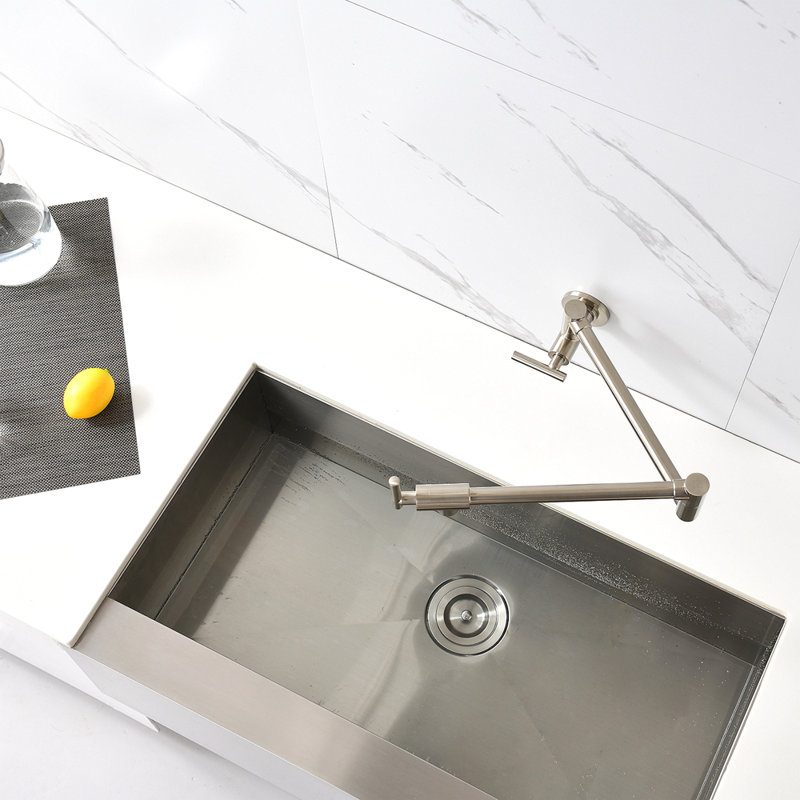 Wall Mount Folding Kitchen Pot Filler Faucet