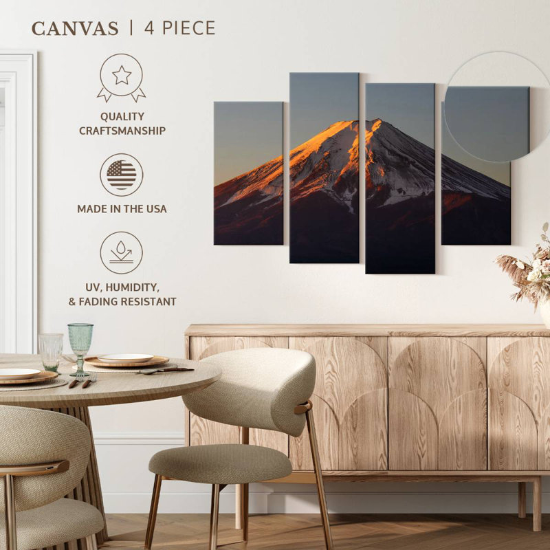 Alvord Mt Fuji Sunrise, H 27 po x l 43 po