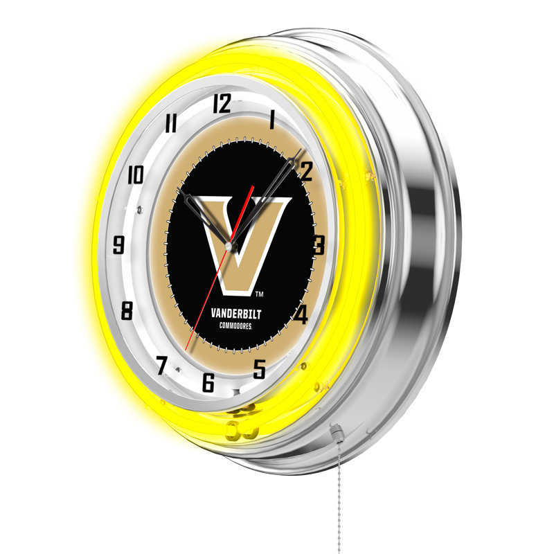 Horloge murale 19 po NCAA, Commodore de Vanderbilt