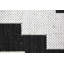 Tapis intérieur / extérieur géométrique blanc / noir Mateer-822726013