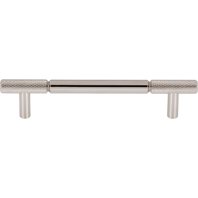 Prestwick Bar Pull, 5 1/16" Center To Center, Polished Nickel
