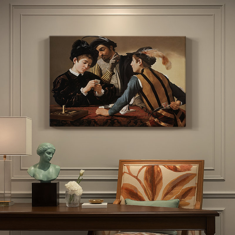 The Cardsharps-Caravaggio-Gallery Wrapped Canvas-c. 1594, 12 x 18