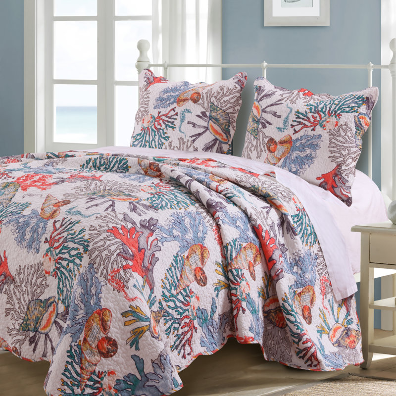 King Size Reversible Brown Microfiber Quilt Set