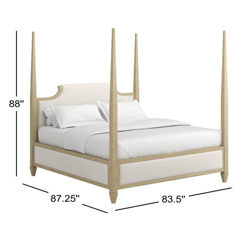 Eave Sundrenched Upholstered Four Poster Bed, King