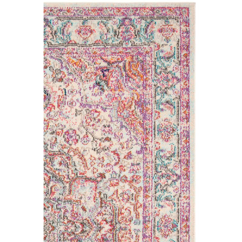 Tapis rose Felty, Rectangle 2 pi 6 po x 4 pi
