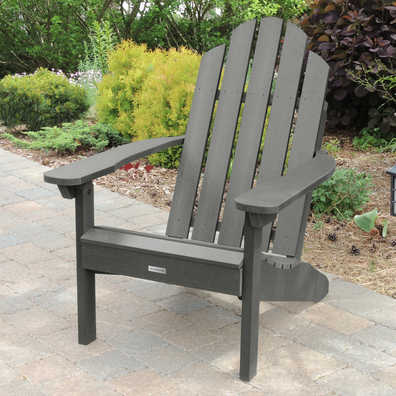 Chaise Adirondack en plastique Leis, Teck côtier