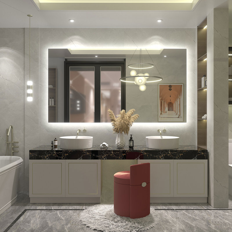 Miroir de salle de bain , 66 po x 36 po