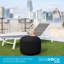 Pouf rond de 20 po de largeur