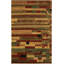 Chelsea Wool Abstract Area Rug in Green/Brown/Red-2097813778