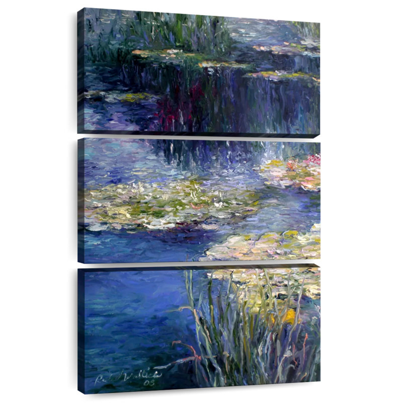 Pond and Lilly, 50" H x 32" W