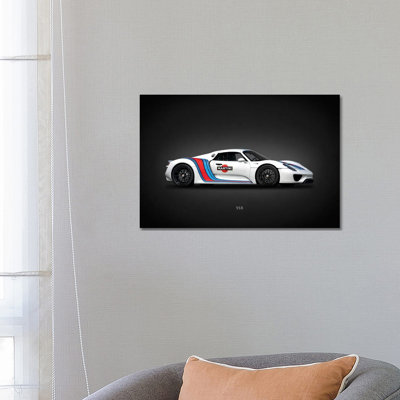 Porsche 918 Martini- Gallery-Wrapped Canvas Giclée