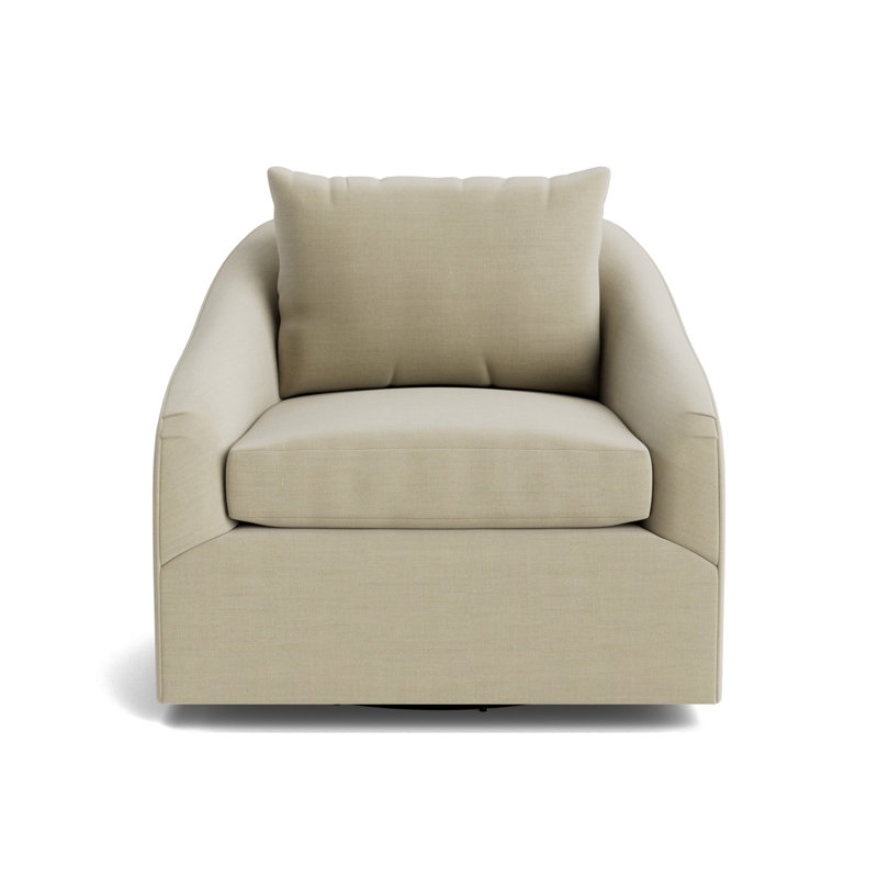 Laurel Swivel Chair, Performance Linen - Flax