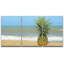 Décoration murale moderne ananas sur la plage avec ciel bleu-102297665-102297661