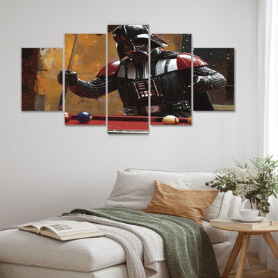 Dark Vador jouant au billard III - Ensemble de décoration murale billard