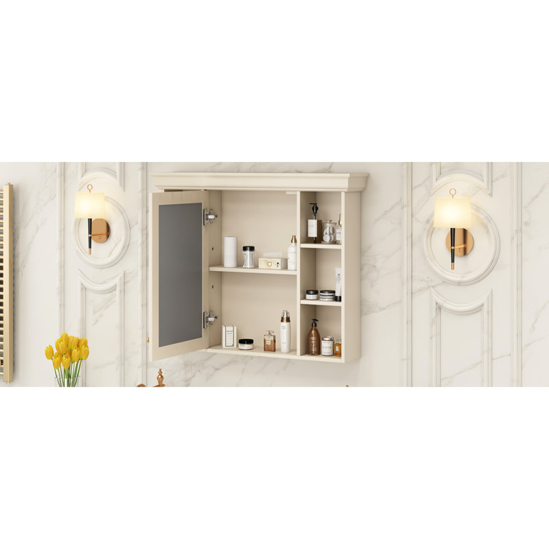 Armoire murale de salle de bain Modern, Naturel