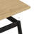 Modern Minimalist Wood Grain Tabletop Dining Table, Stylish Dining Table, Kitchen Dining Table, Sturdy And Durable, Easy To Assemble, Black Metal Leg Design, Suitable For 4-6 People, Suitable For Home-121494600
