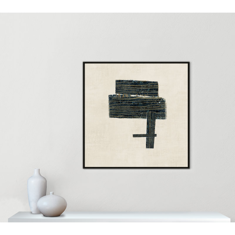 «Copeland Stiched I Print» par, H 41,5 po x l 41,5 po, Espresso