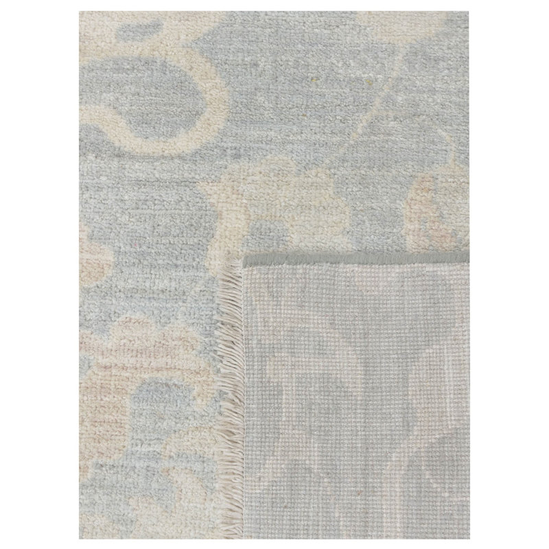Daugherty Hand Knotted 4x22 Grey Runner