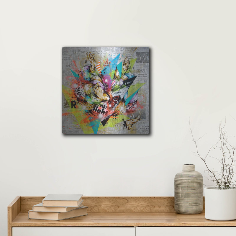 Trinx «Pleasant» par Taka Sudo, art mural en métal, H 12 po x l 12 po