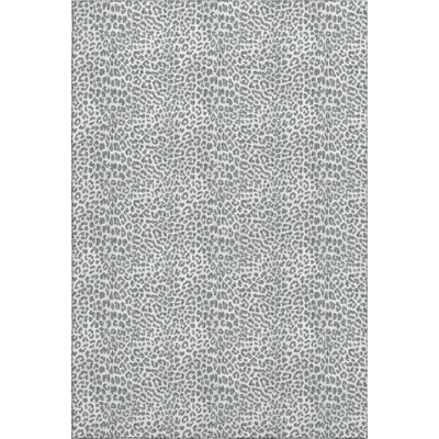 Premium Machine Washable Kishonna AMF43 Gray Rug