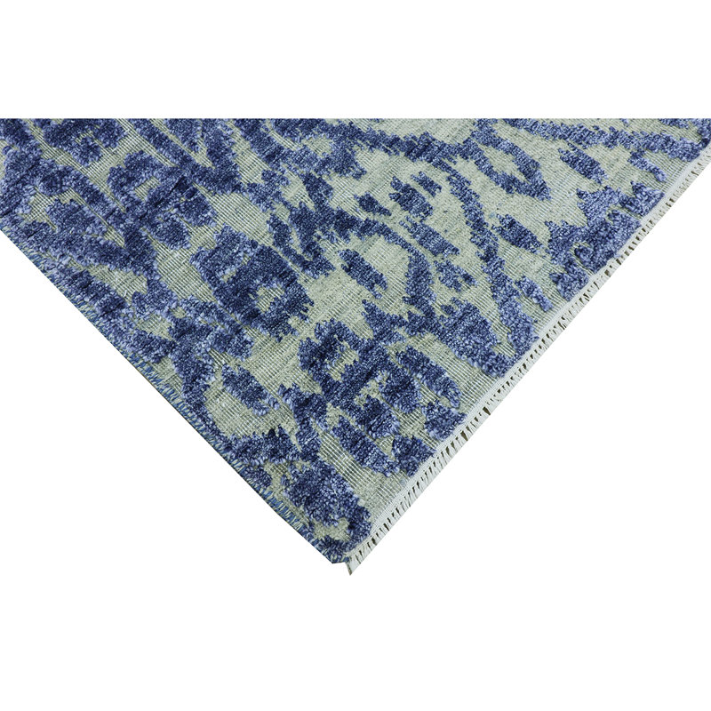 IKVLDC126SIBL Ikat Area Rug in Blue, Rectangle 6' x 9'