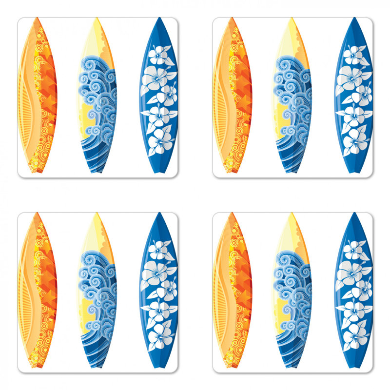 Square 4 Piece Coaster Set