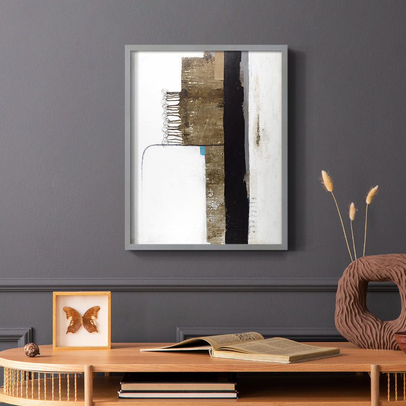Unexpected Growth Framed Print - Solid Wood, 10" H x 8" W, Gray