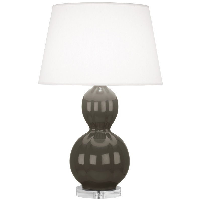 Randolph Table Lamp, Mayo Teal , Lucite