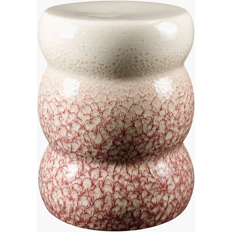 Tabouret Kegler, Crème / corail