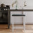 Winston Porter Solid Wood Backless Bar Stool - Set of 4 Straight-Leg Stools with Upholstered Seat-1973344119