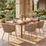 Acacia Patio Dining Set with Extendable
