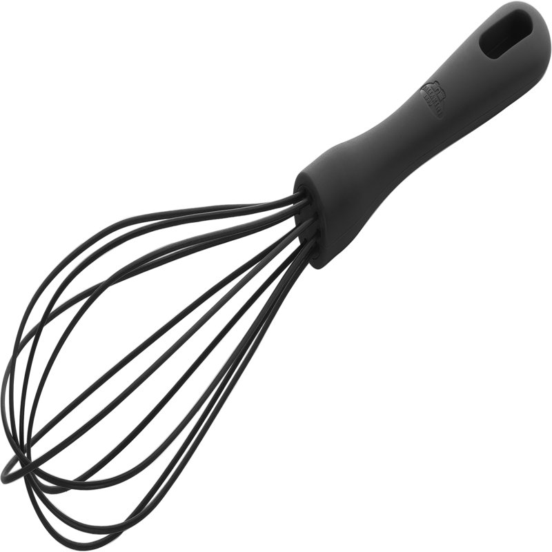 Rosso Whisk, 29 cm, Silicone, Black, 7.5" W x 15" L