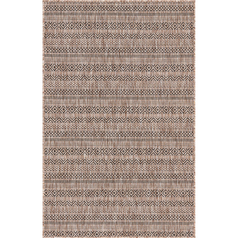 Tapis d'extérieur scintillant brun clair, Rectangle 3 pi 3 po x 5 pi 3 po
