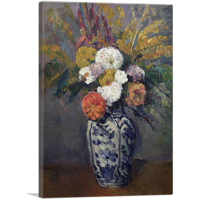 Dahlias 1873 - impression, H 26 po x l 18 po x P 0,75 po