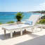 Sadir 200cm Long Acacia Sun Lounger