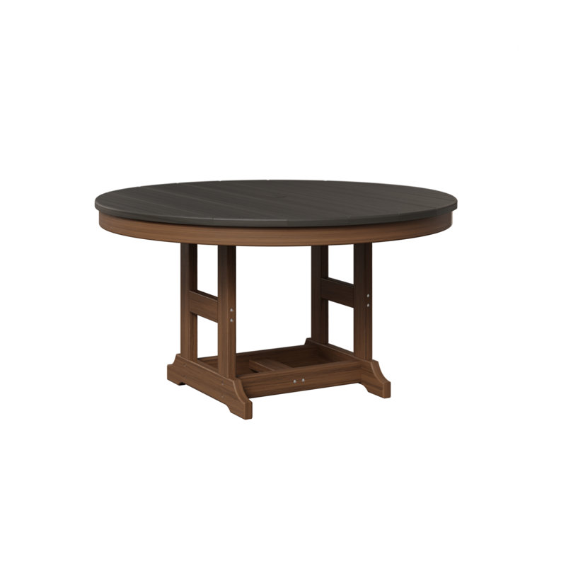 Table ronde 38 po pour enfants Berlin Gardens, Acajou antique, Gris côtier