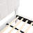 White  Boucle Floating Bed With Light-1747901701