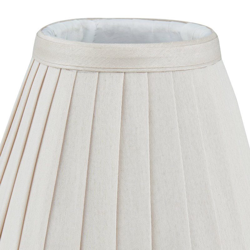 12cm H Silk Empire Lamp Shade, Ivory