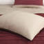 Édredon pour très grand lit 7 pièces - Faux suède rouge, microsuède doux, coussins décoratifs à motif en pièces, 2 taies décoratives lavables à la machine + 1 jupe de lit-120944693-120944692