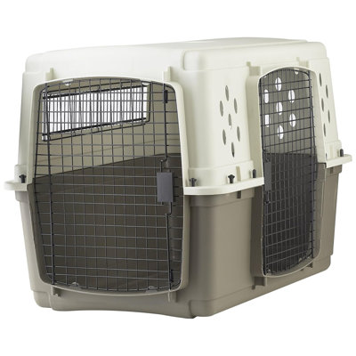  2-Door Pet Crate, Airline Approved Dog & Cat Carrier for Travel, Large
